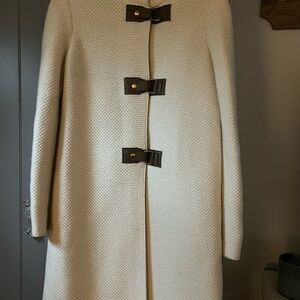 Tory Burch Ivory Sweater/Coat S/P